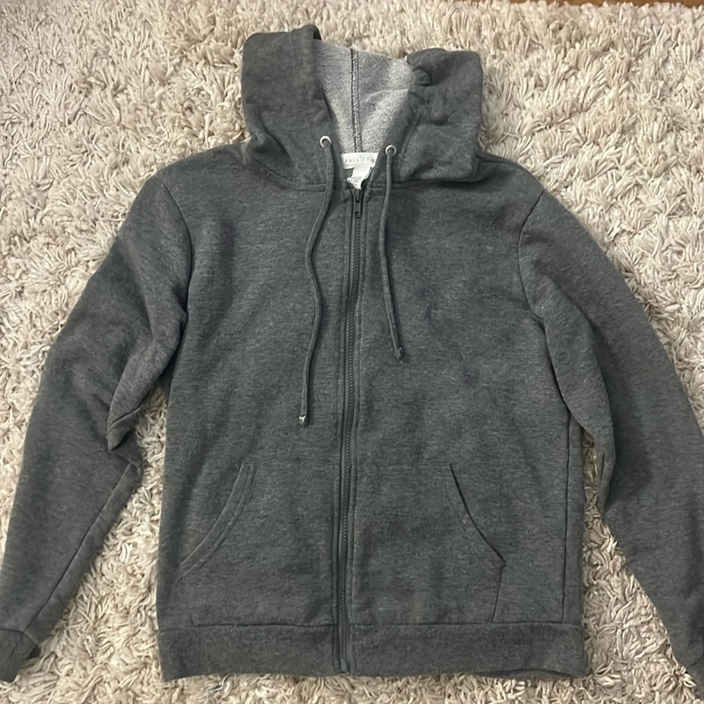 Dark grey Full Tilt zip up hoodie